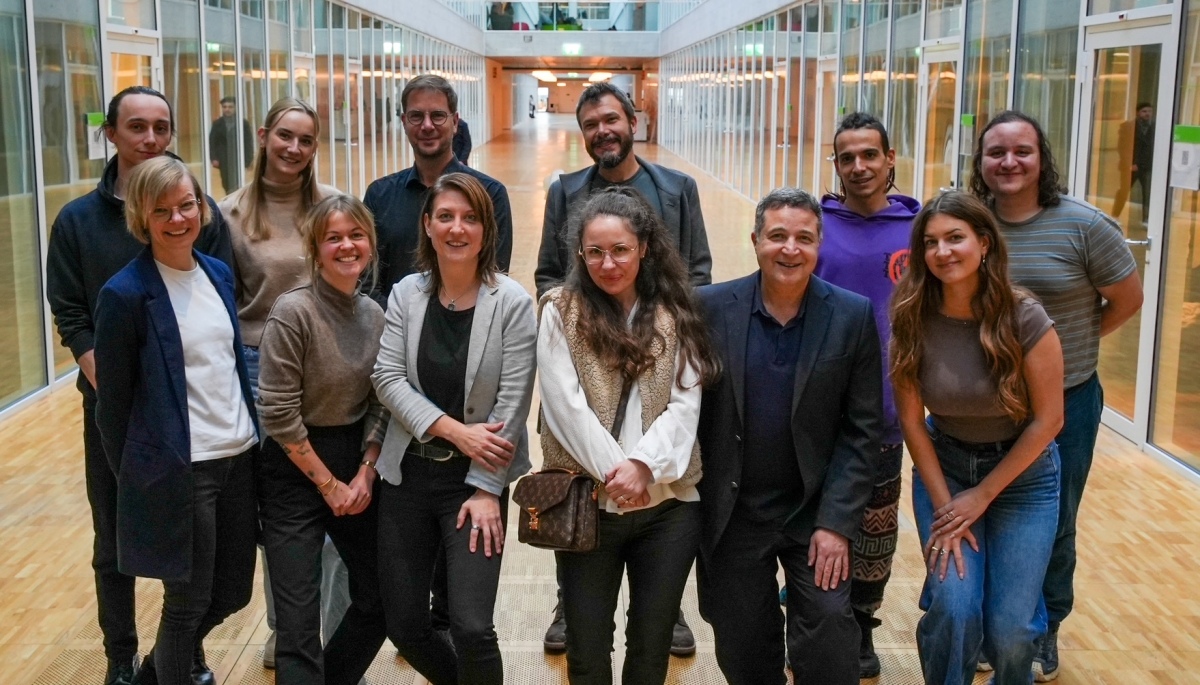 auf dem Foto zu sehen: PhD Aubrey Andreini, PhD Juan Carlos Hugues, PhD Francisco (Fran) Rivero, PhD Alexia Santiago, Dr. Maèva Flayelle auf dem Foto zu sehen: PhD Aubrey Andreini, PhD Juan Carlos Hugues, PhD Francisco (Fran) Rivero, PhD Alexia Santiago, Dr. Maèva Flayelle