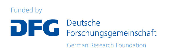 Logo of the German Research Foundation DFG with information on funding