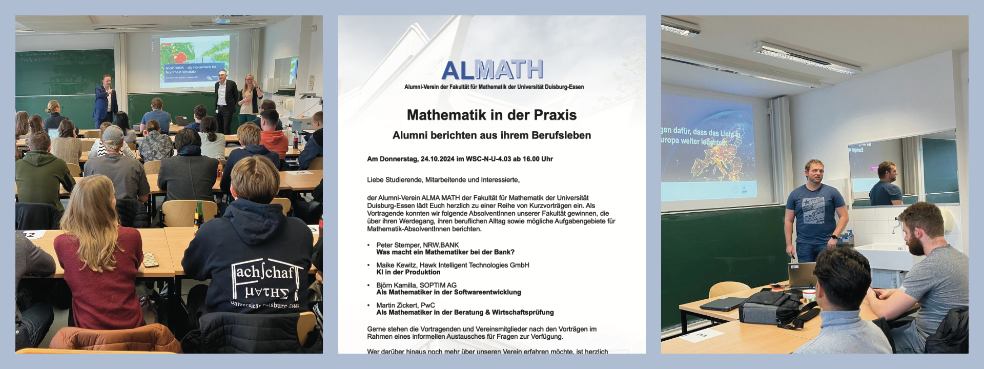 Eindrücke von Mathematik in der Praxis