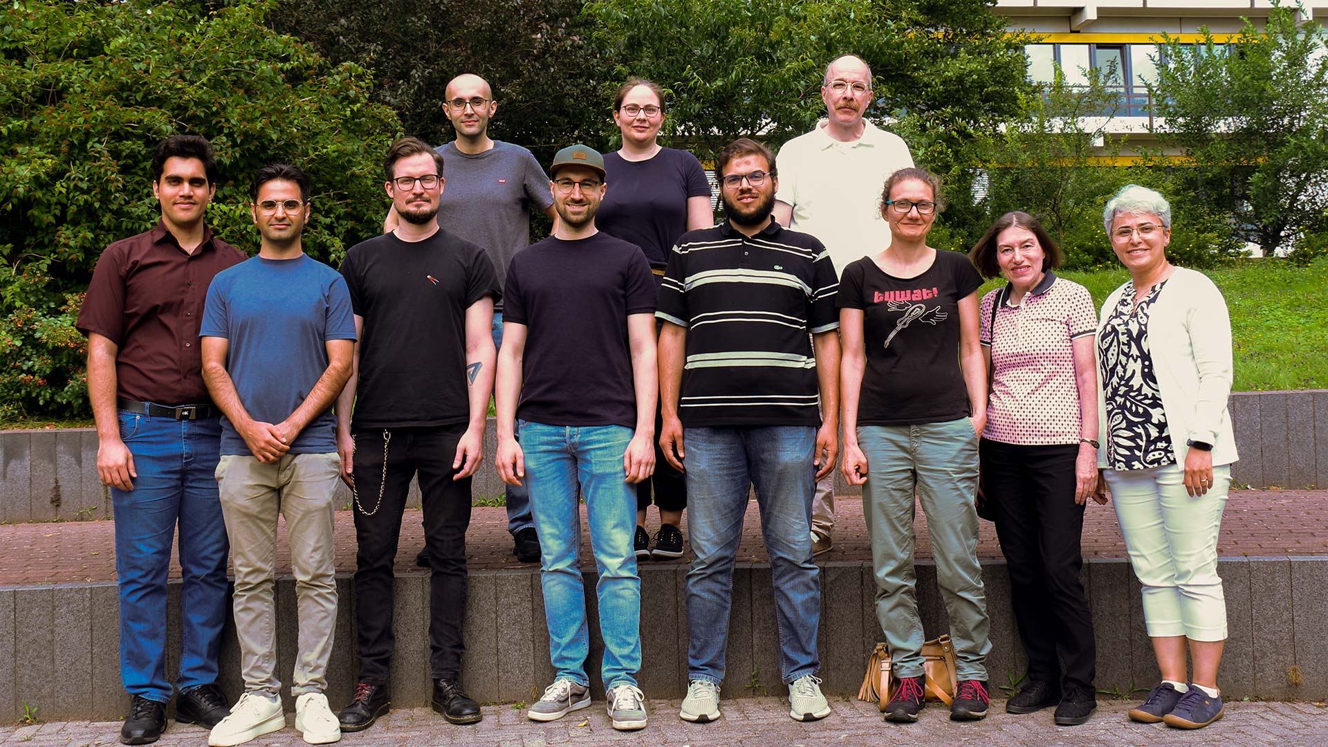 Group image of the department of Bioinformatics and Computational Biophysics